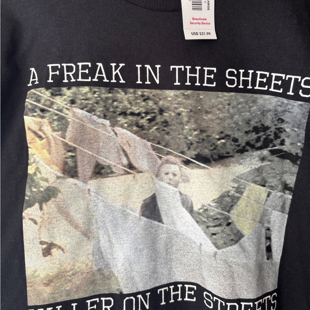 Michael Myers Halloween Graphic Black T-Shirt